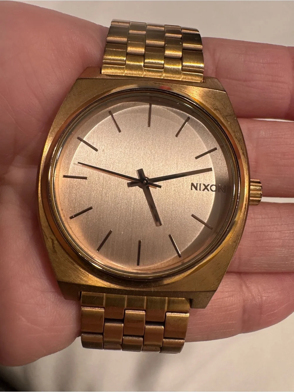 Nixon Rosegold-Tone Minimalist Bracelet Watch